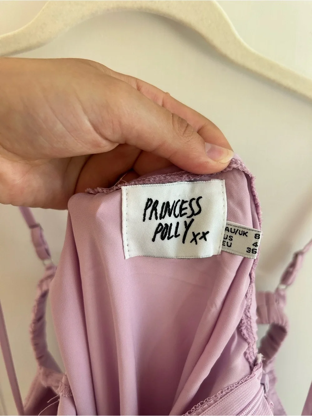 Princess Polly Lilac Satin Corset Slip Dress - Picture 7 of 8